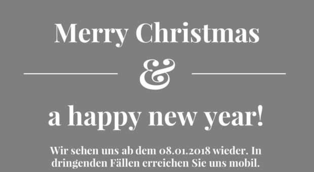 Merry Christmas & a happy new year!